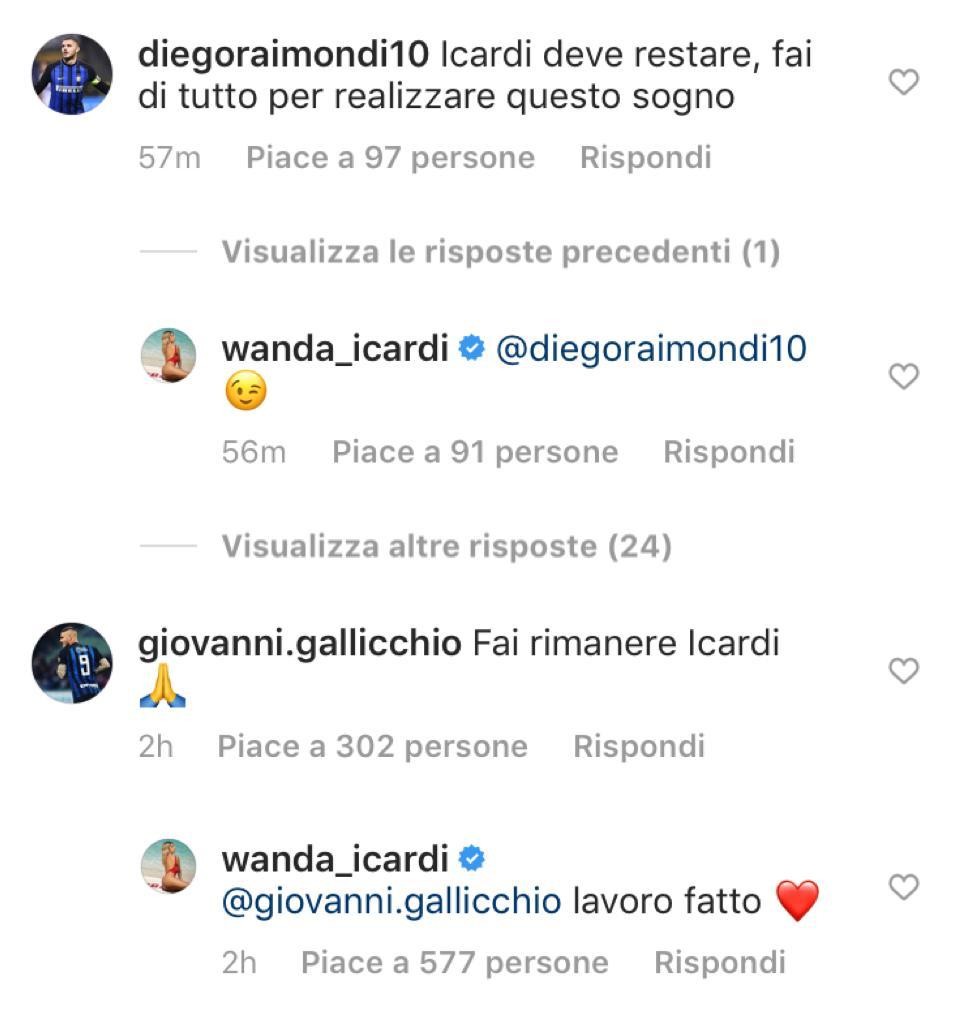 wanda icardi risposta
