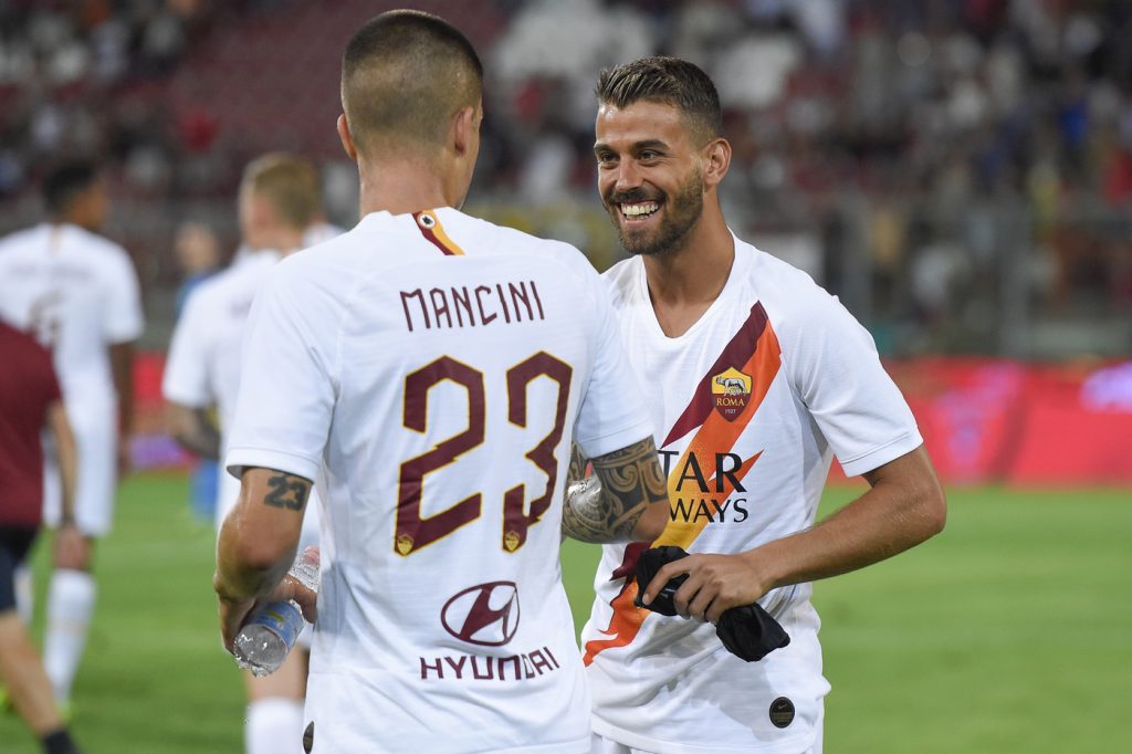 mancini spinazzola AS Roma, amichevole pre campionato con il Perugia