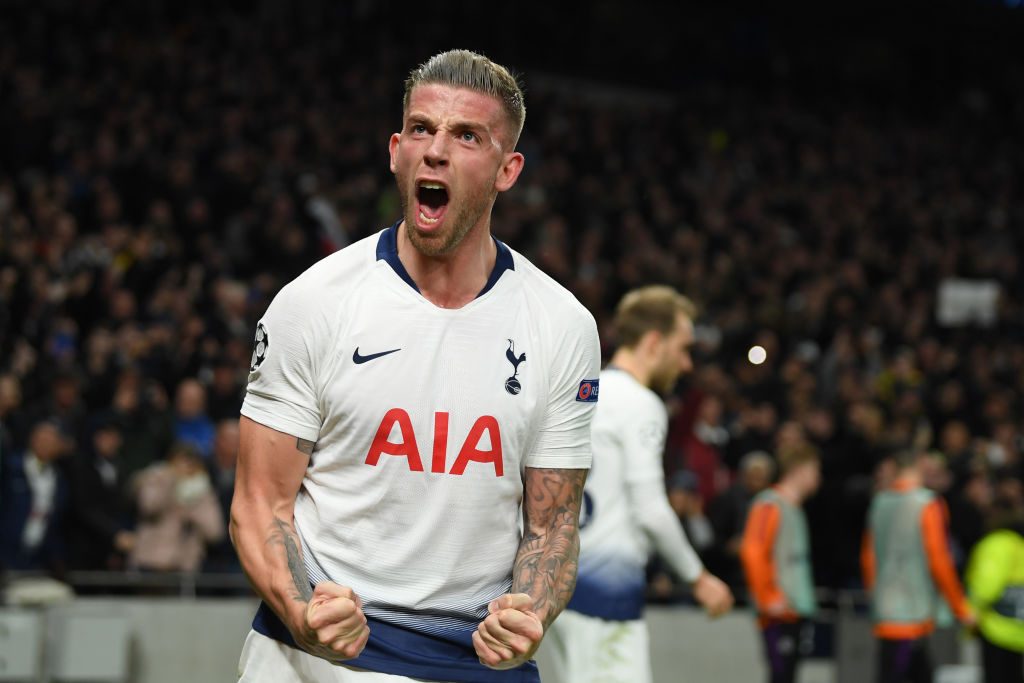 alderweireld Tottenham Hotspur and Manchester City - UEFA Champions League Quarter Final: First Leg