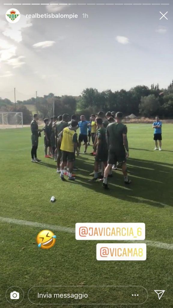 betis pau lopez  allenamento