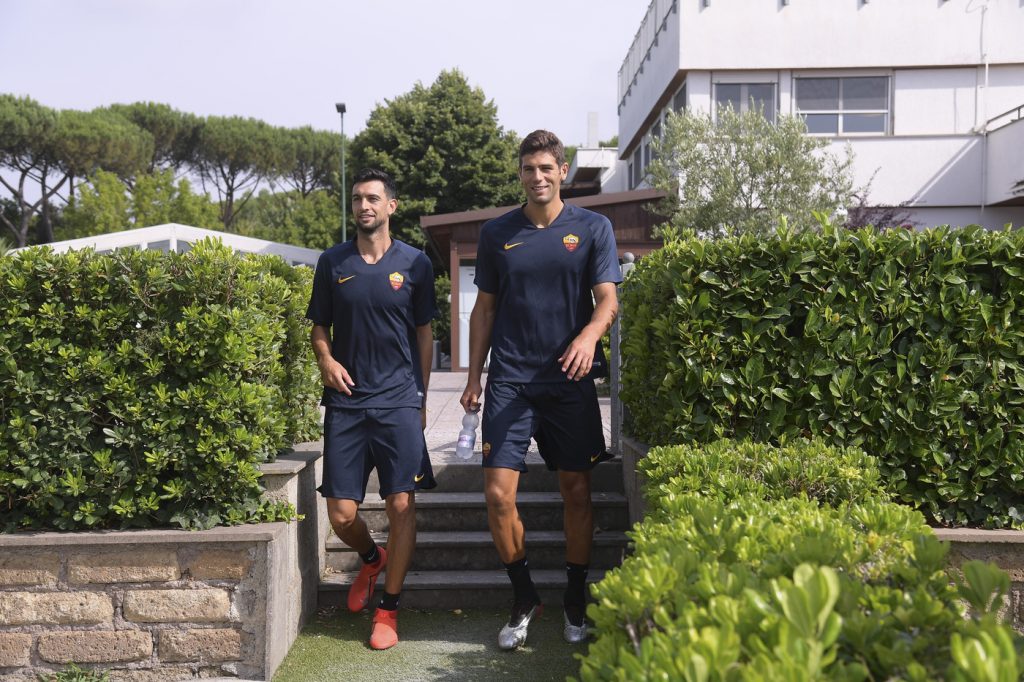 Pastore Fazio Primo allenamento della stagione per l'AS Roma a Trigoria