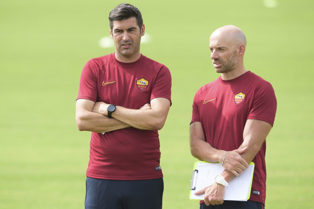 Fonseca Primo allenamento della stagione per l'AS Roma a Trigoria
