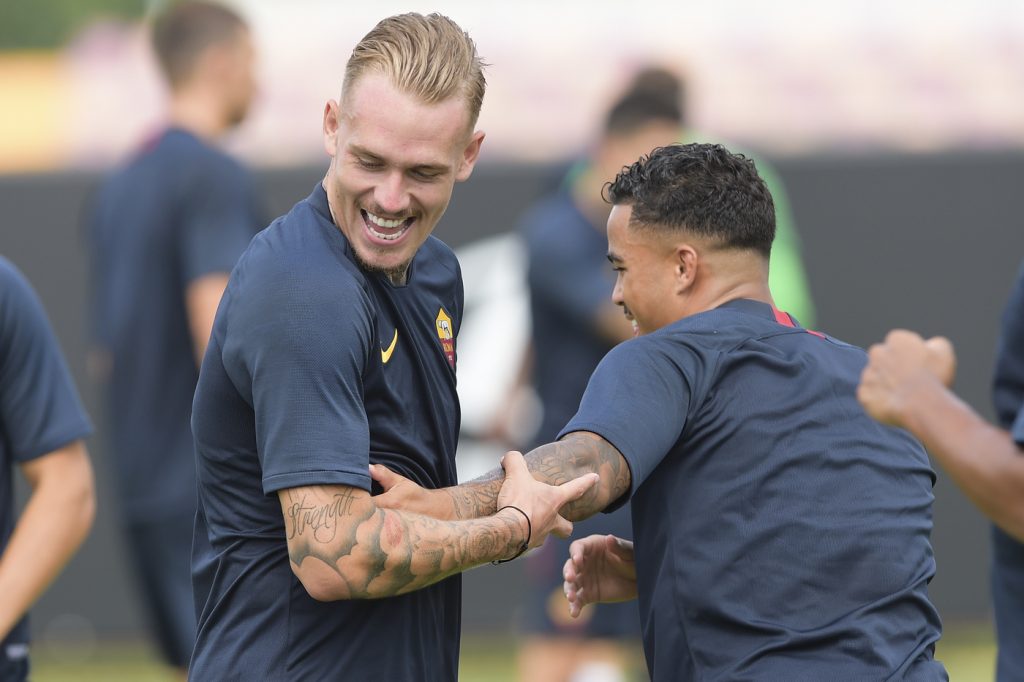 Karsdorp Kluivert trigoria-ritiro-roma-3