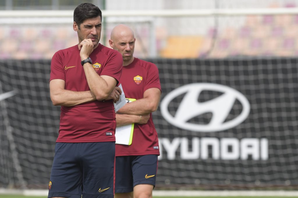 Fonseca Primo allenamento della stagione per l'AS Roma a Trigoria