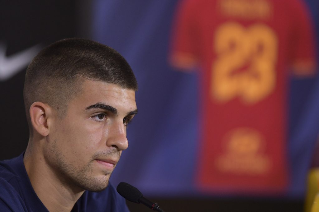 As Roma, la conferenza di Gianluca Mancini