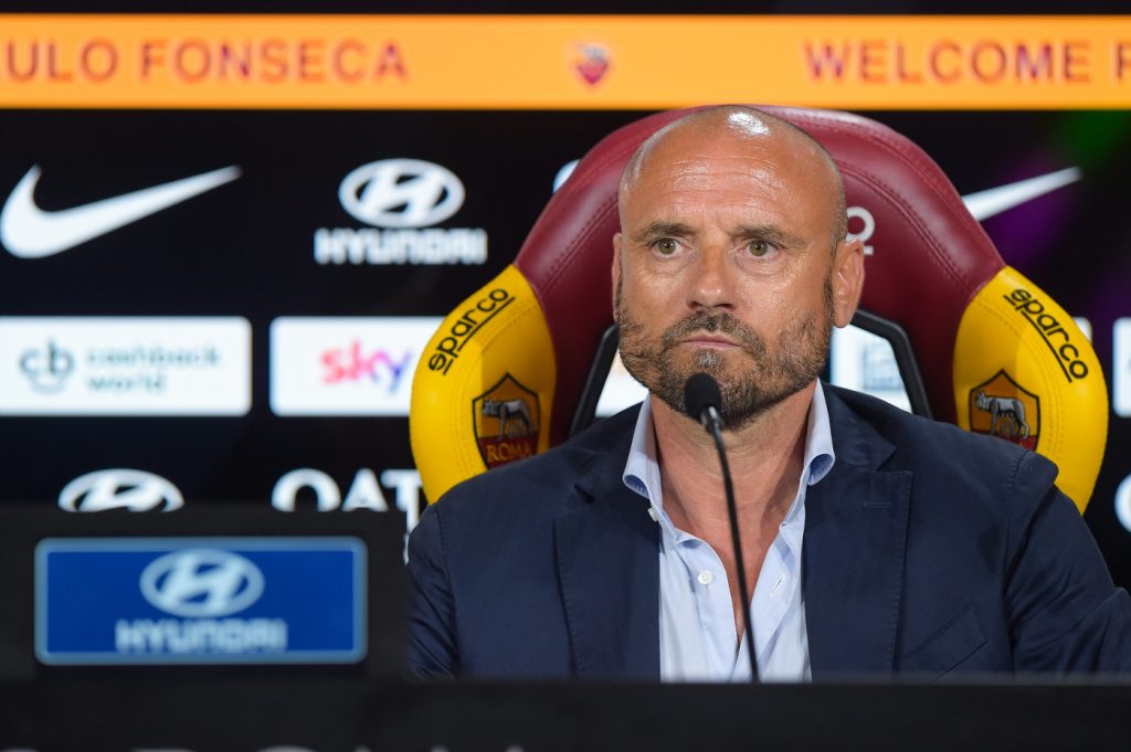 Petrachi AS Roma, conferenza stampa Paulo Fonseca