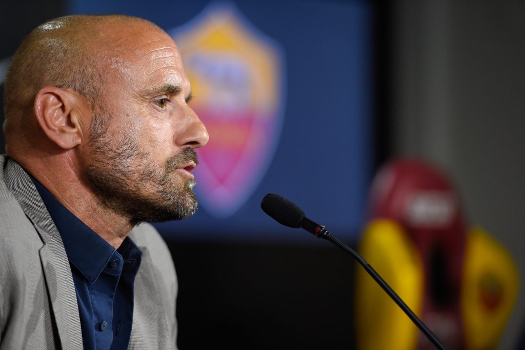 AS Roma, conferenza stampa Gianluca Petrachi