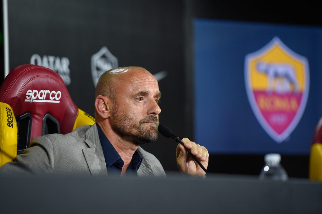 AS Roma, conferenza stampa Gianluca Petrachi