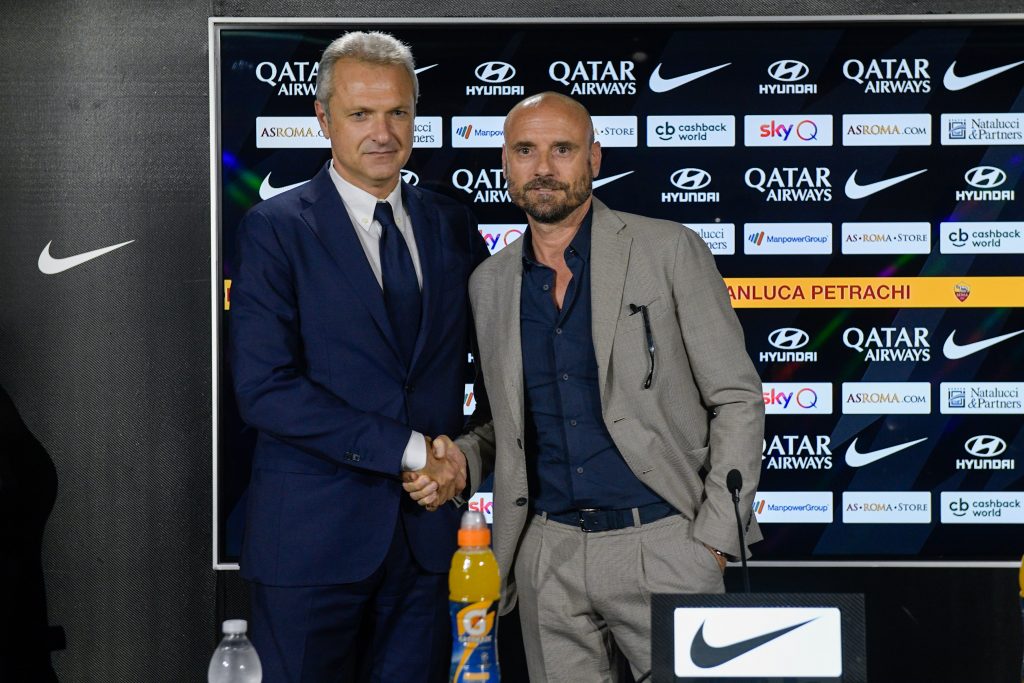 fienga AS Roma, conferenza stampa Gianluca Petrachi