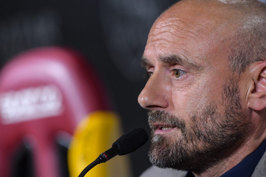 AS Roma, conferenza stampa Gianluca Petrachi