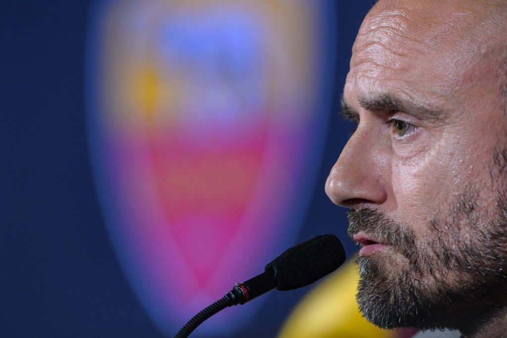 AS Roma, conferenza stampa Gianluca Petrachi