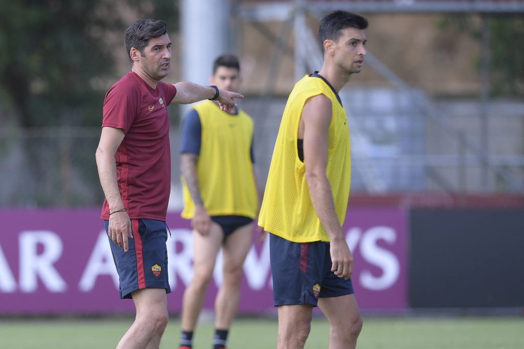 fonseca pastore AS Roma, seduta di allenamento al Centro sportivo di Trigoria