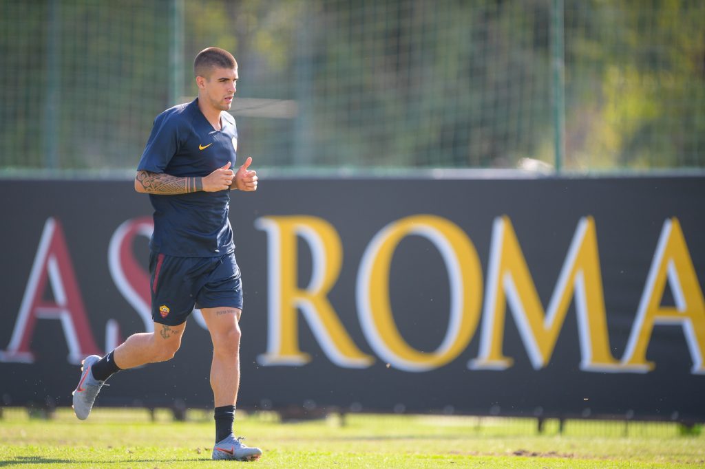 AS Roma, Gianluca Mancini prima sessione di allenamento individuale a Trigoria
