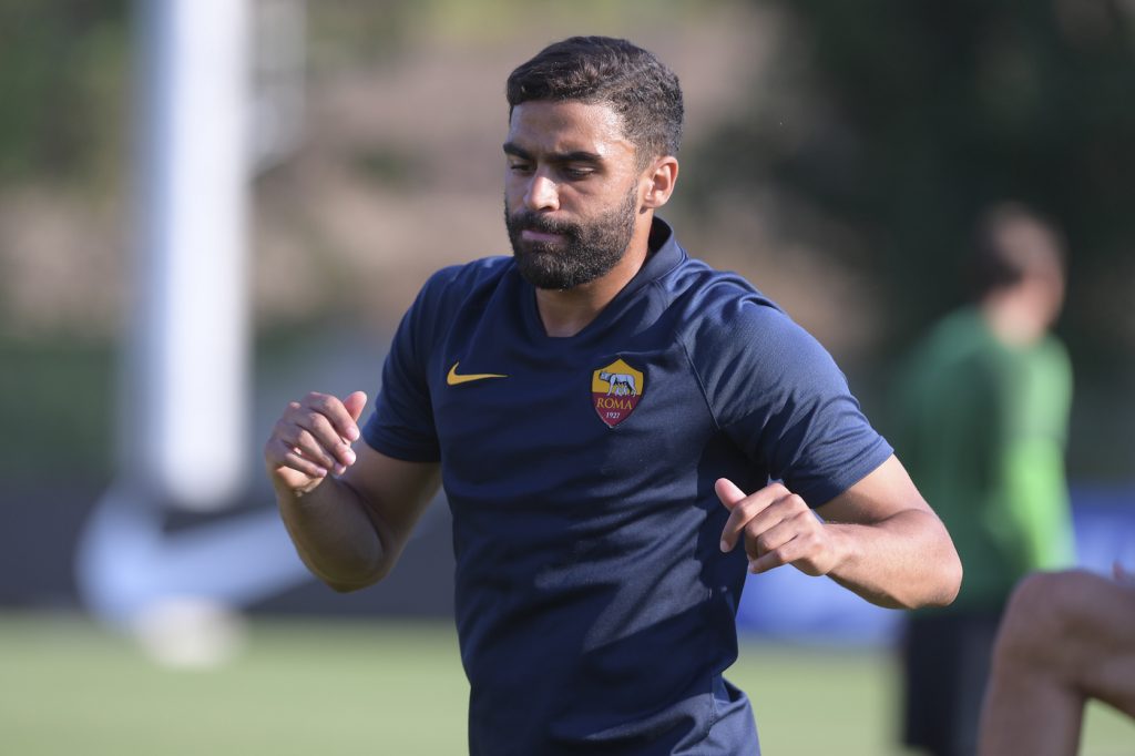 defrel AS Roma, seduta di allenamento pomeridiana al Centro sportivo di Trigoria