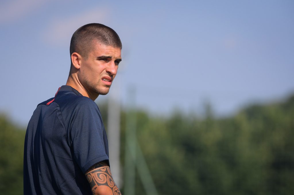 AS Roma, Gianluca Mancini prima sessione di allenamento individuale a Trigoria