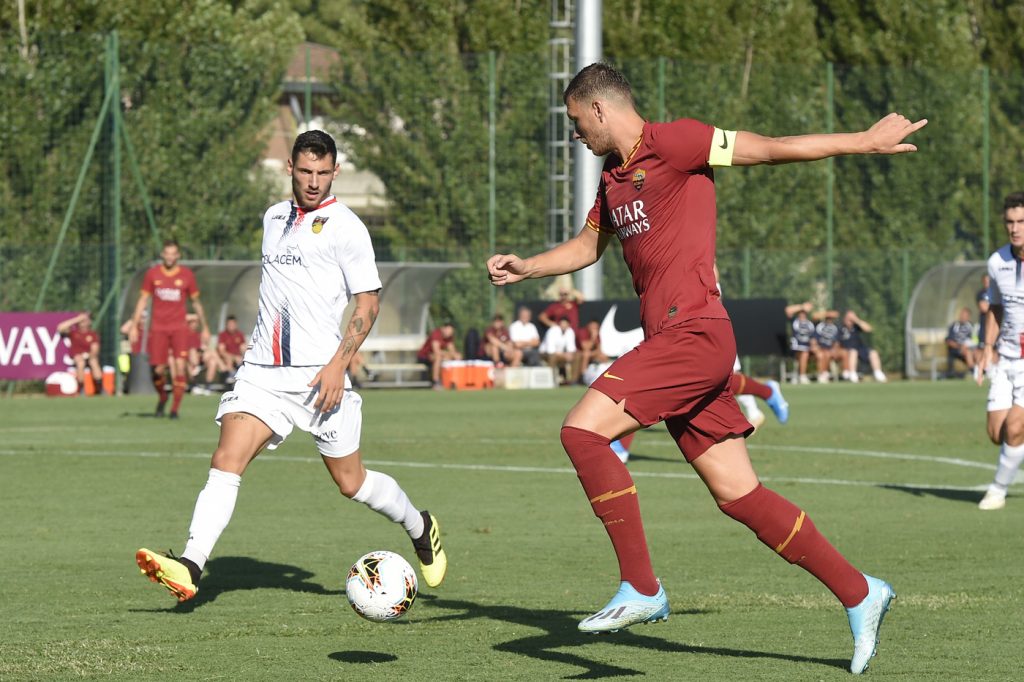 dzeko AS Roma vs Gubbio - Partita Amichevole