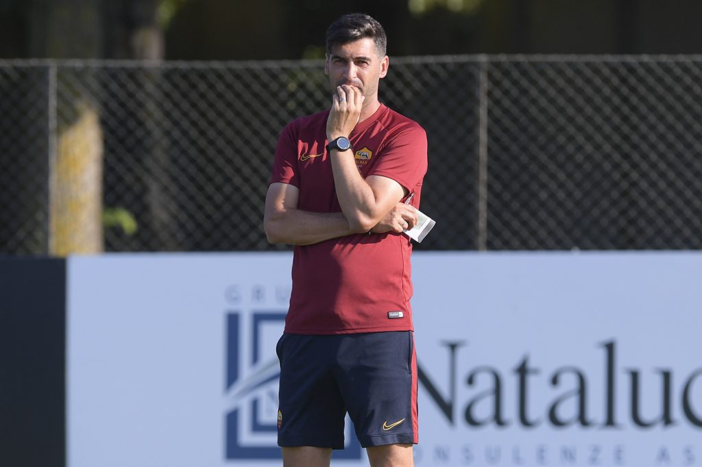 Fonseca AS Roma, seduta pomeridiana di allenamento al Centro sportivo di Trigoria