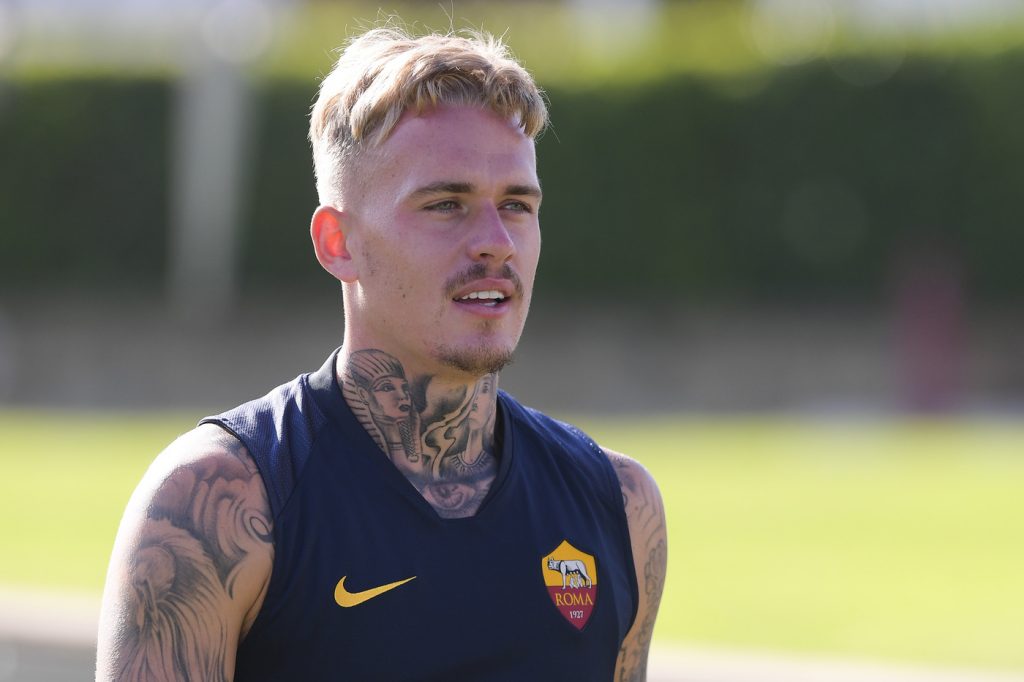 karsdorp AS Roma, seduta di allenamento pomeridiano al Centro sportivo di Trigoria