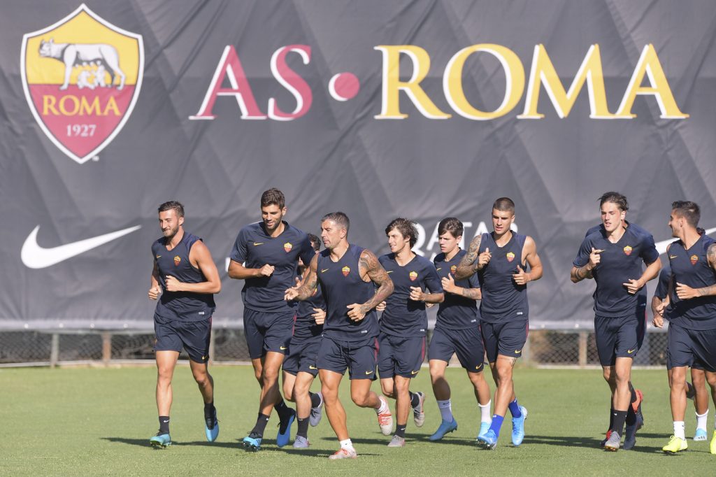 AS Roma, allenamento a Trigoria