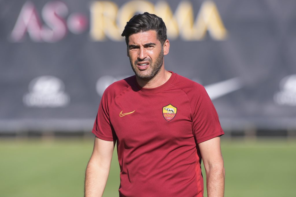 fonseca AS Roma, allenamento a Trigoria