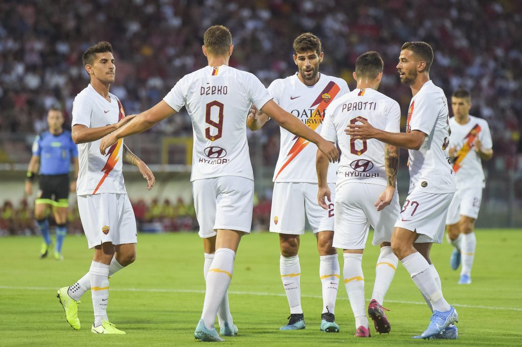 dzeko gol AS Roma, amichevole pre campionato con il Perugia