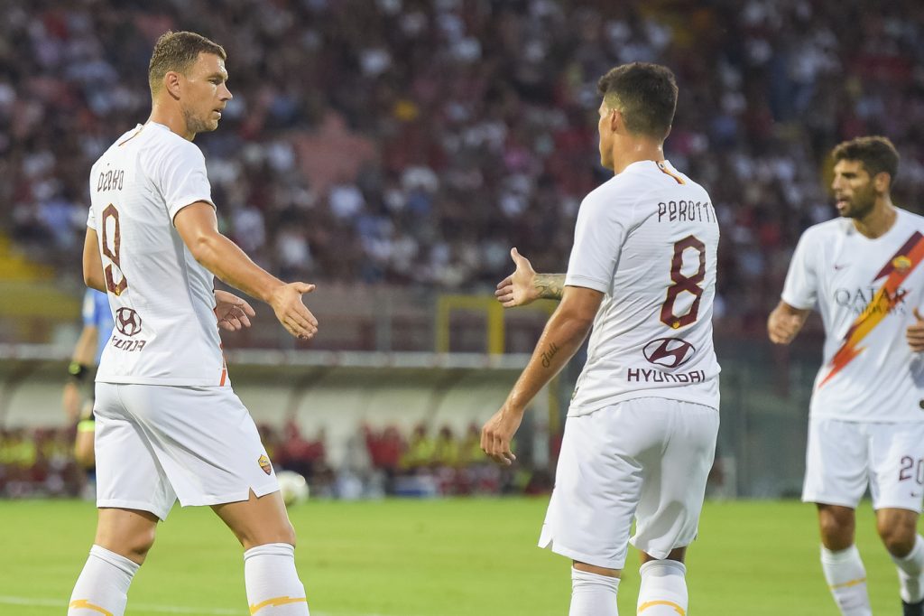 dzeko perotti AS Roma, amichevole pre campionato con il Perugia