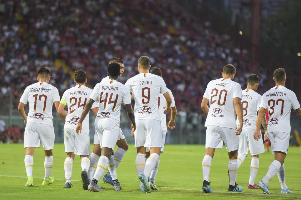 dzeko gol AS Roma, amichevole pre campionato con il Perugia