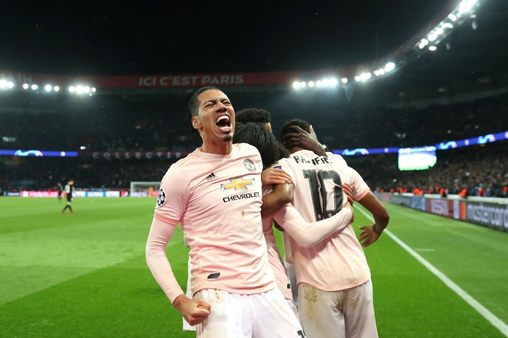 smalling Paris Saint-Germain v Manchester United - UEFA Champions League Round of 16: Second Leg
