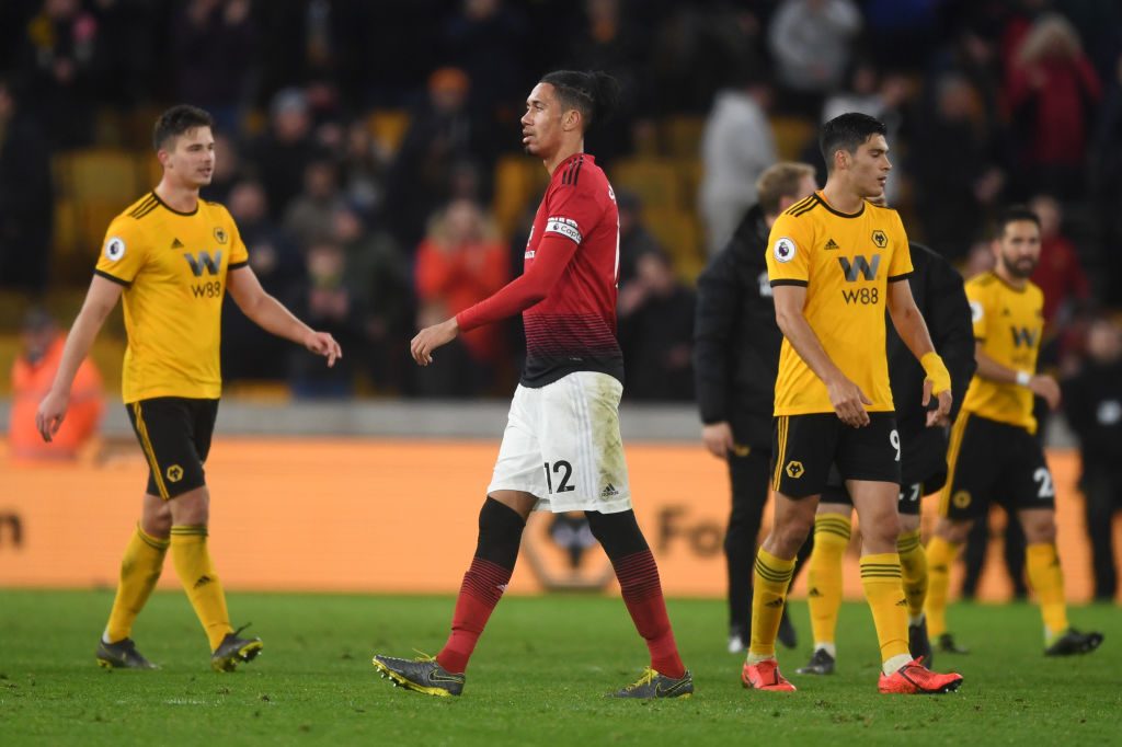 smalling Wolverhampton Wanderers v Manchester United - Premier League