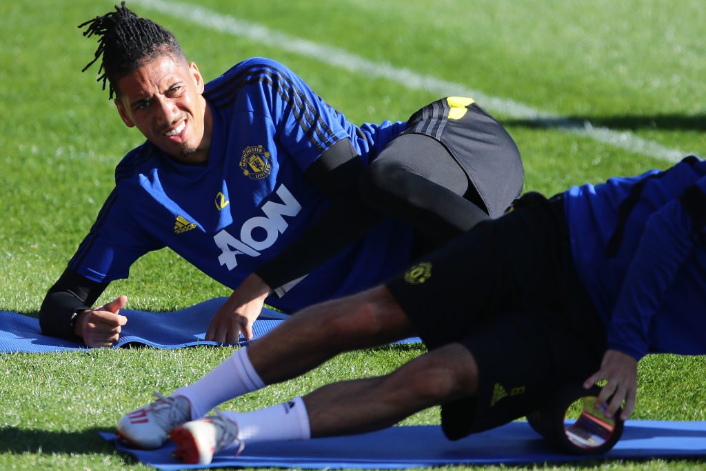 smalling Manchester United Training Session