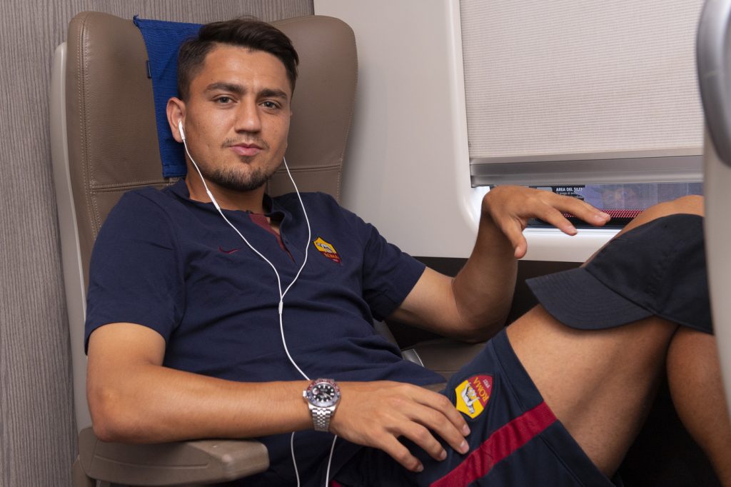 Under L'AS Roma in partenza per la trasferta di Arezzo