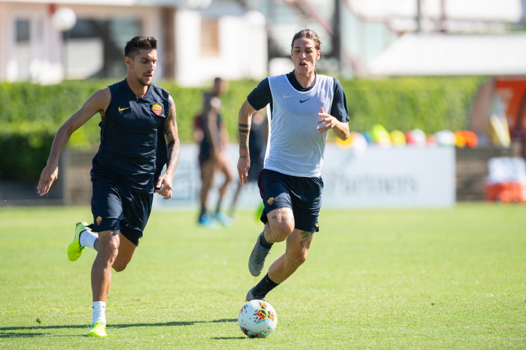 AS Roma_Allenamento_Trigoria_Zaniolo_Pellegrini