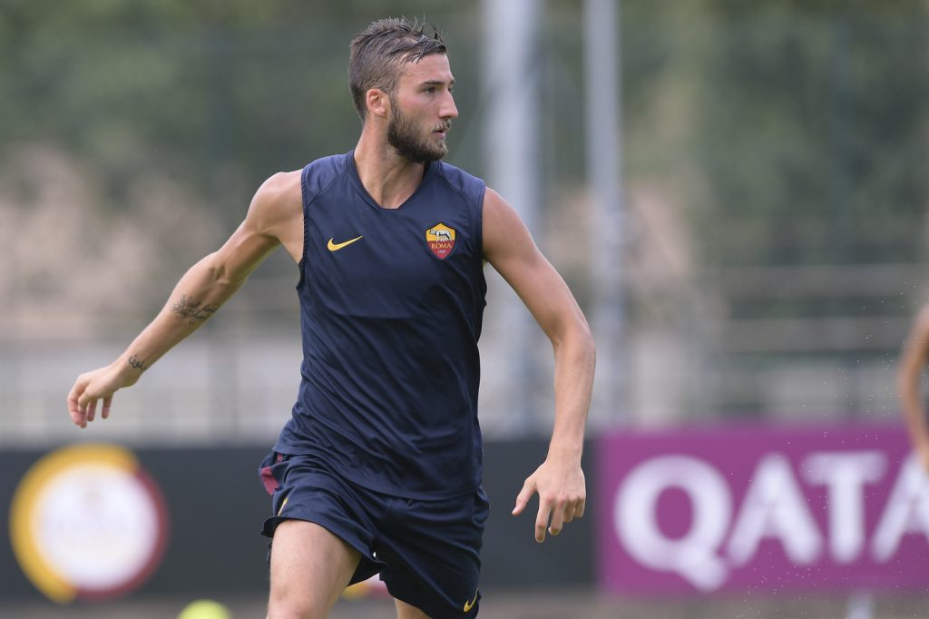 Cristante AS Roma, sessione di allenamento a Trigoria