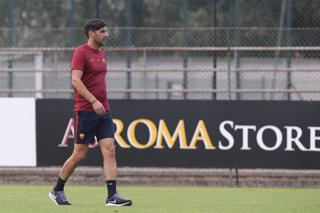 Fonseca AS Roma, sessione di allenamento a Trigoria