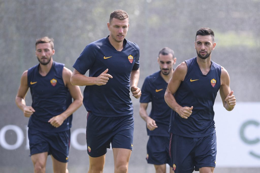 AS Roma_Trigoria_Allenamento_Dzeko_Pastore