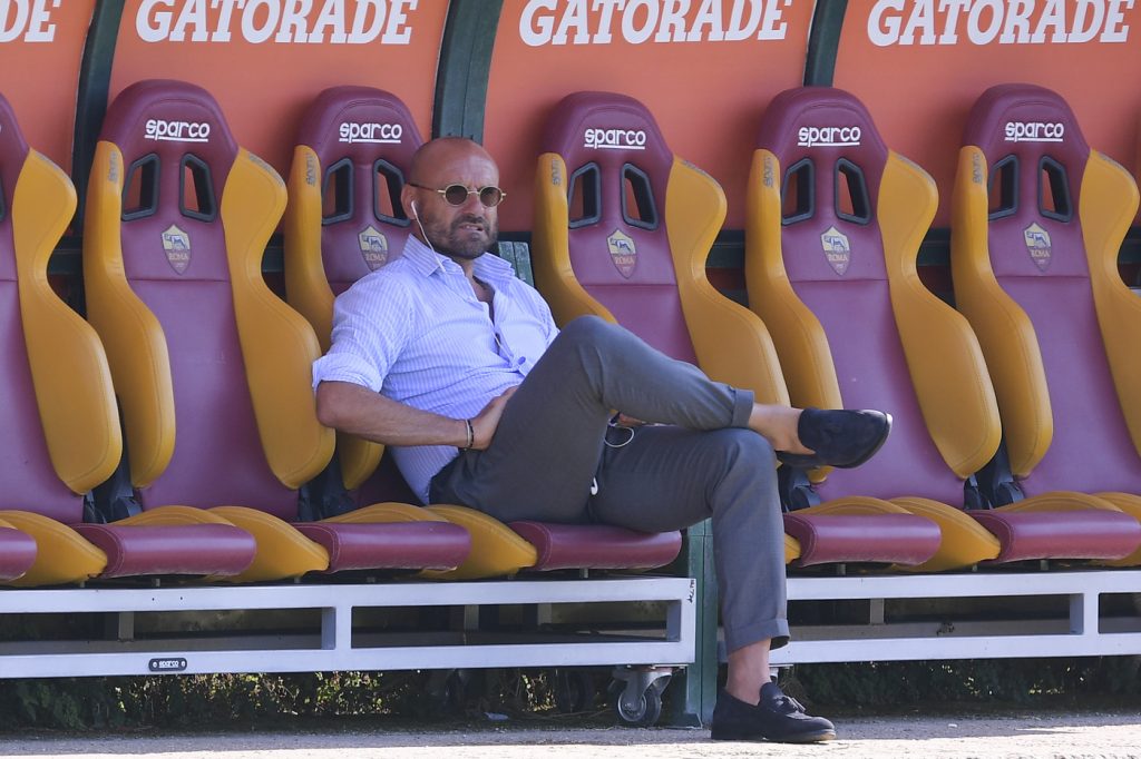 Petrachi AS Roma, sessione di allenamento al Centro sportivo di Trigoria