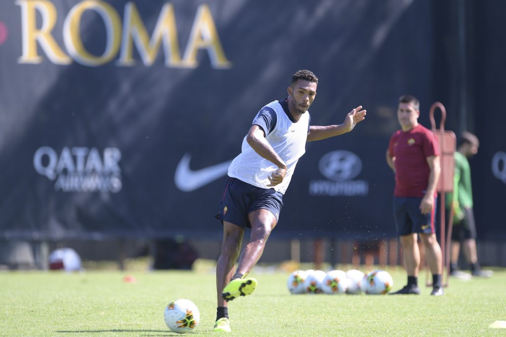 Juan Jesus AS Roma, allenamento a Trigoria