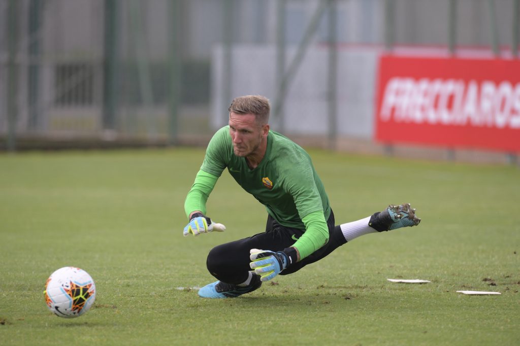 AS Roma, allenamento a Trigoria Olsen