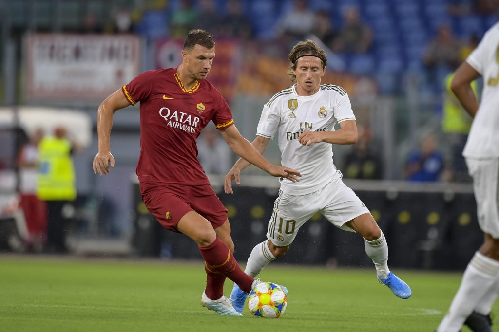 dzeko modric Roma vs Real Madrid - Mabel Green Cup