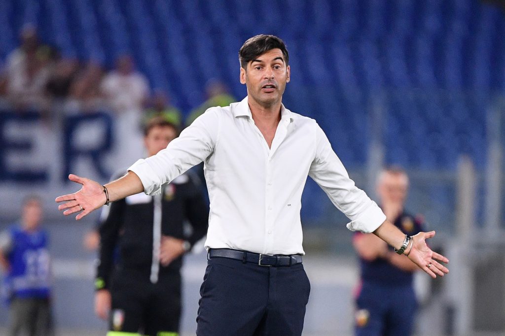 fonseca Roma vs Genoa - Serie A TIM 2019/2020