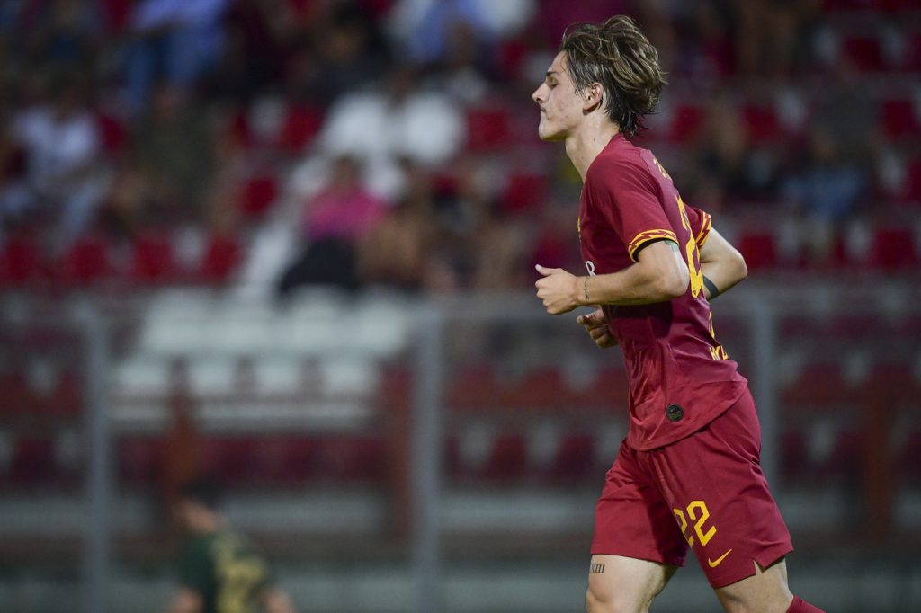 zaniolo AS Roma, amichevole pre campionato con l'Athletic Club Bilbao