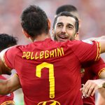 mkhitaryan pellegrini roma-sassuolo-gettyimages-1168678533-594x594