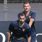 Dzeko Mkhitaryan trigoria-allenamento-63