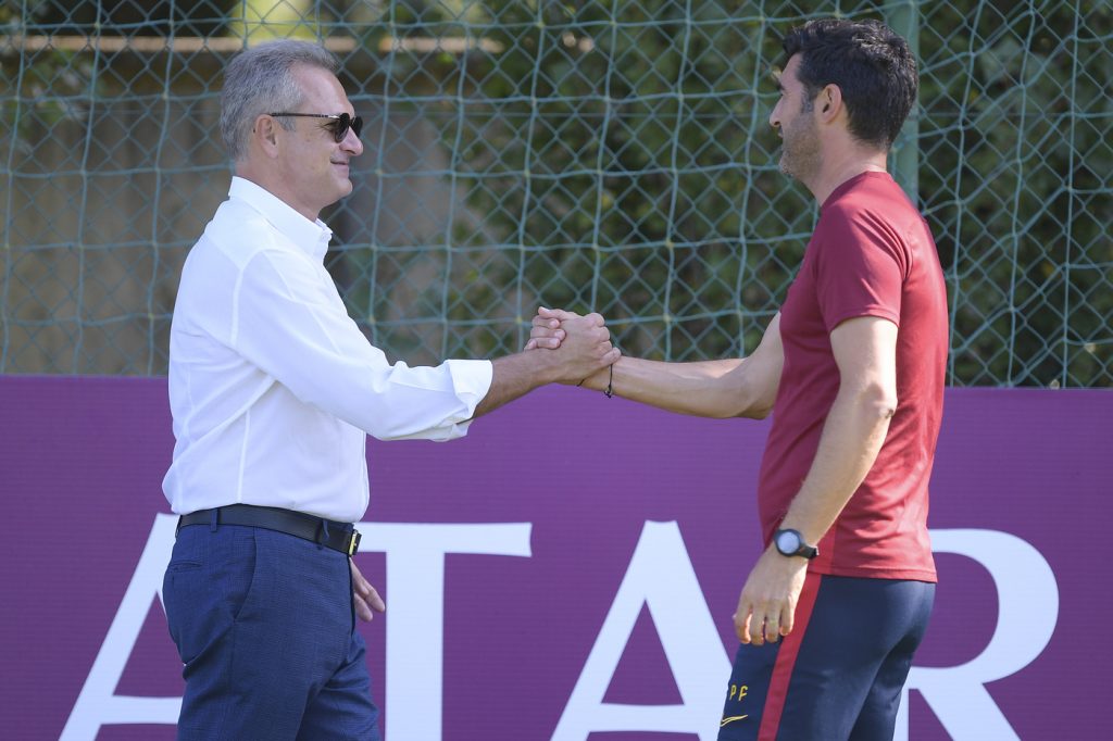Fienga Fonseca AS Roma, allenamento a Trigoria