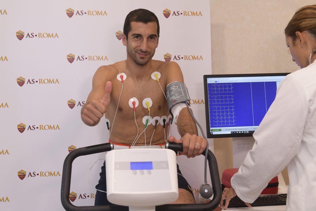 AS Roma, visite mediche per Henrikh Mkhitaryan a Villa Stuart