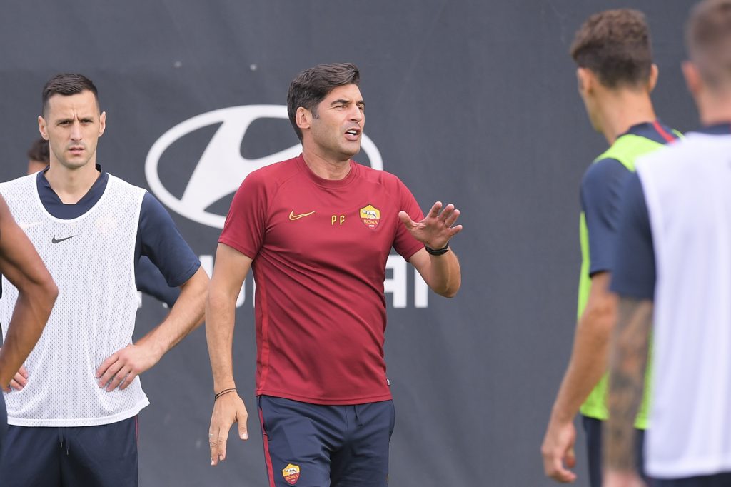 Fonseca AS Roma, allenamento mattutino a Trigoria