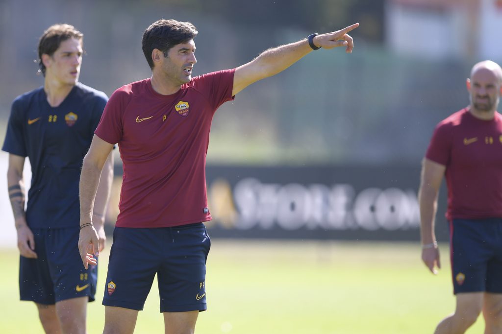 Fonseca AS Roma, allenamento mattutino a TrigoriaAS Roma, allenamento mattutino a Trigoria