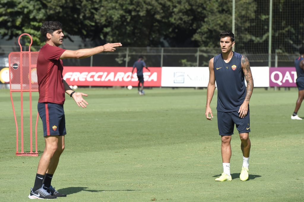 Fonseca Pellegrini AS Roma, allenamento mattutino a TrigoriaAS Roma, allenamento mattutino a Trigoria