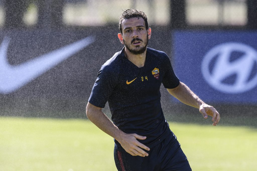 Florenzi AS Roma, allenamento mattutino a TrigoriaAS Roma, allenamento mattutino a Trigoria