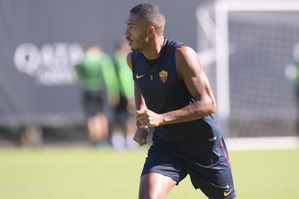 Juan Jesus AS Roma, allenamento mattutino a TrigoriaAS Roma, allenamento mattutino a Trigoria